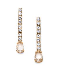 kate spade new york | Metallic Draped Jewels Linear Drop Earrings | Lyst