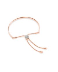 Monica Vinader | Pink Fiji Diamond Toggle Bracelet | Lyst
