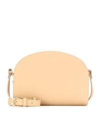 apc demi lune leather shoulder bag