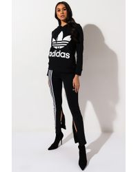 women's track pants with side stripe
