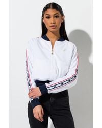 champion boxy track jacket in pink