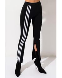 women's track pants with side stripe