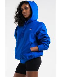 royal blue champion hoodie women's