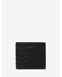 Alexander McQueen Leather Billfold Wallet - ブラック