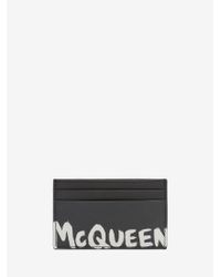 Alexander McQueen Mcqueen グラフィティ カードホルダー - ブラック