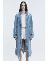 alexander wang denim coat