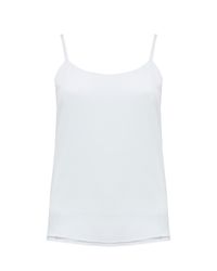 Alice + Olivia - White Loose Crinkle Tank - Lyst