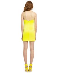 nelle neon fitted mini dress