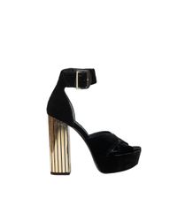 Alice + Olivia - Black Lianna Velvet Heel - Lyst