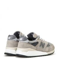 New Balance Suede M998 Bla Made In Usa In Grey Gray For Men Lyst