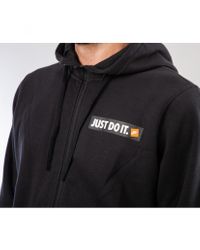 just do it hoodie black
