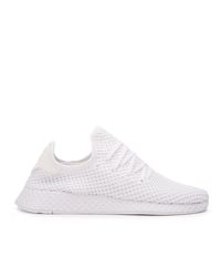 adidas deerupt runner triple white