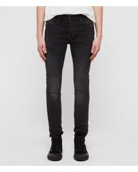 AllSaints Denim Cigarette Skinny Jeans in Dark Grey (Gray) for Men - Lyst