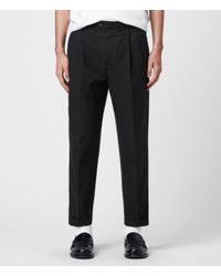 AllSaints Cotton Forge Pants in Black for Men - Lyst