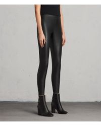 AllSaints Isla Leggings in Black | Lyst UK