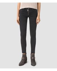 allsaints jeans ankle track washed