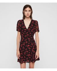 allsaints luca eira dress
