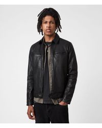 AllSaints Leather jackets for Men - Up to 64% off at Lyst.com