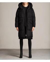allsaints puffer coat
