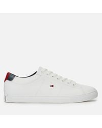 tommy hilfiger essential leather trainers