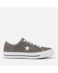Converse One Star Vintage Suede Ox Women's Shoes (trainers) In Grey in Gray  - Lyst