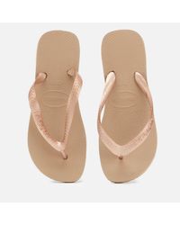 havaianas top tiras rose gold
