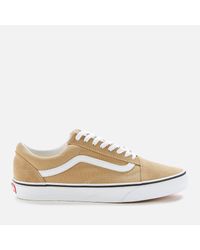 Old Skool Mens Beige / White Trainers in Natural for - Lyst