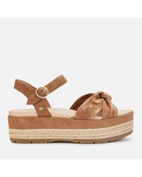 ugg suede wedge sandals