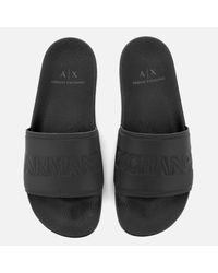 armani exchange slides men's