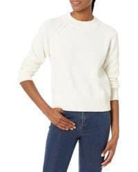 Daily Ritual Womens 100/% Cotton Mock-Neck Sweater