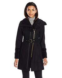 guess black coat
