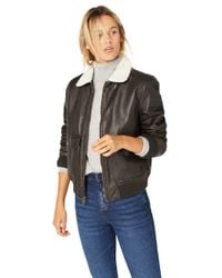 levis leather sherpa jacket women's