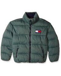 tommy hilfiger green puffer jacket