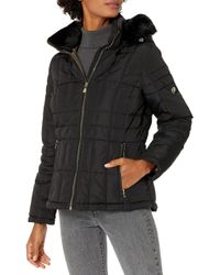 calvin klein light short puffer