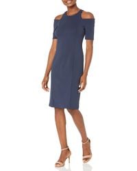 Lark /& Ro Womens Sleeveless Cold Shoulder Darted Sheath Dress Business Casual Dress