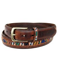 Columbia Leather 32mm Oil Tan Guatemalan Belt in Brown for Men | Lyst