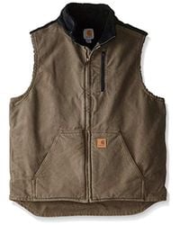 carhartt men's sandstone vest