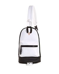 guess mini backpack white