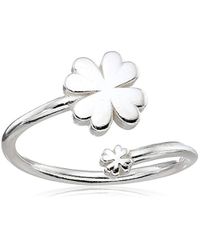 Alex And Ani Four Leaf Clover Ring Wrap In Sterling Silver Metallic Lyst Alex And Ani Four Leaf Clover Ring Wrap In Sterling Silver Metallic Lyst