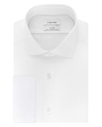 calvin klein men's short sleeve dress shirts