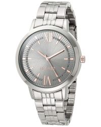 nine west silver watch