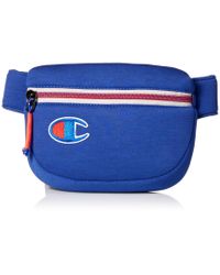 blue champion fanny pack
