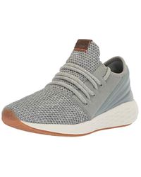 New Balance Suede Fresh Foam Cruz V2 Deconstructed Running Shoes in Gray |  Lyst