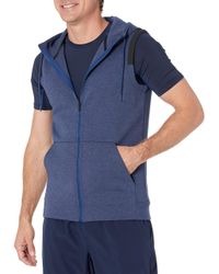 sleeveless full zip hoodie