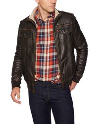 levis leather sherpa