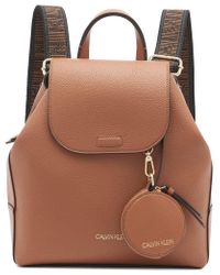 Calvin Klein Backpack Millie Novelty Rucksack in Braun - Lyst