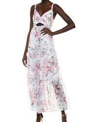 rachel roy ruffled maxi dress