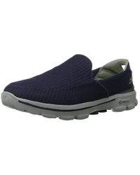 Skechers Go Walk 3, Low-top Sneakers in Navy (Blue) for Men - Lyst