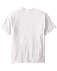 Russell Athletic Basic Cotton Pocket T-shirt in White for Men | Lyst
