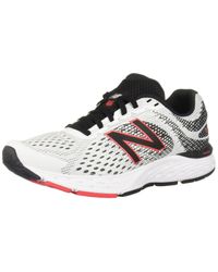 New Balance 680v6 Cushioning Running Shoe in White/Black (Black) for Men -  Lyst